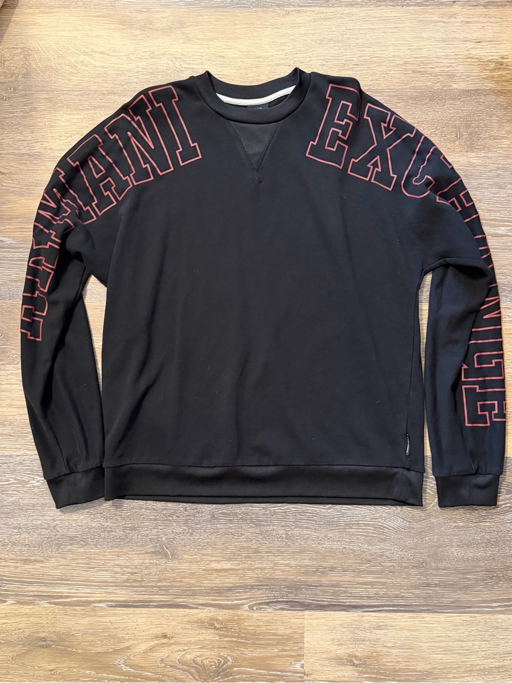 Armani Exchange A|X Arch Logo Sweatshirt Black L Graphic